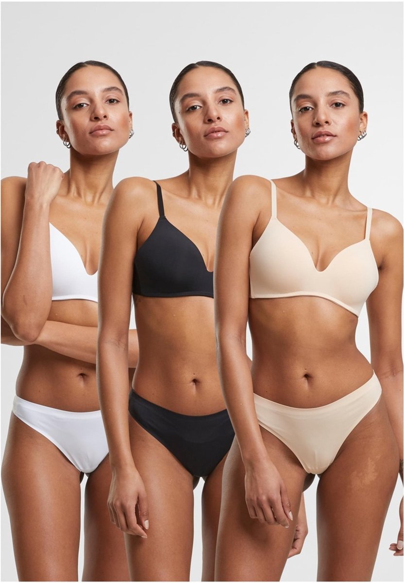 Urban Classics - Bonded Tanga 3- Pack String - XL - Multicolours