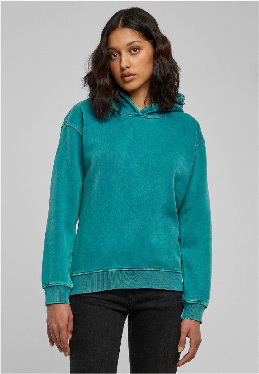 Urban Classics Stone Washed Hoodie/trui 5XL Blauw