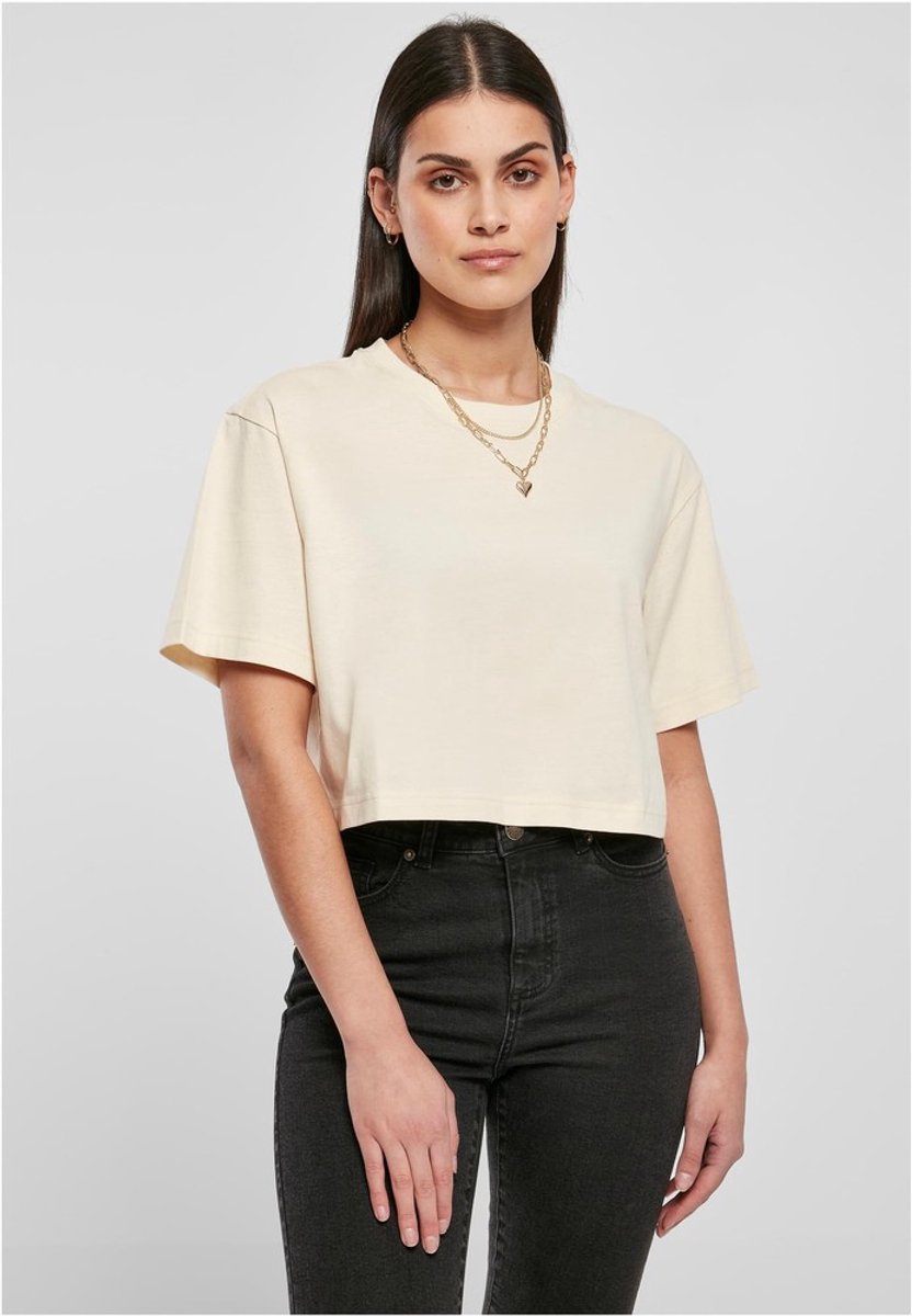 Urban Classics Short Oversized Crop top XXL Ivoorkleurig