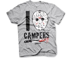 Friday the 13th I Jason Camp ers T-shirt Heather-Grey