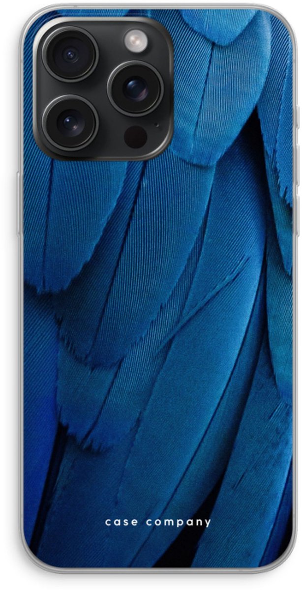 Case Company® - Hoesje geschikt voor iPhone 15 Pro Max hoesje - Pauw - Soft Cover Telefoonhoesje - Bescherming aan alle Kanten en Schermrand