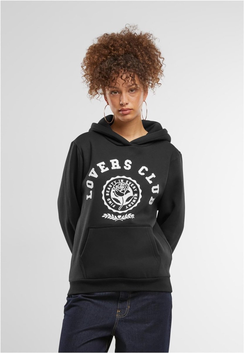 Mister Tee Damen Lovers Club Ladies Fluffy Hoody MST240 -5XL Zwart