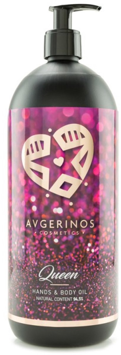 AVGERINOS QUEEN 1 LITER - PROFESSIONELE BODY OLIE - MASSAGEOLIE - HUIDOLIE - HAAROLIE