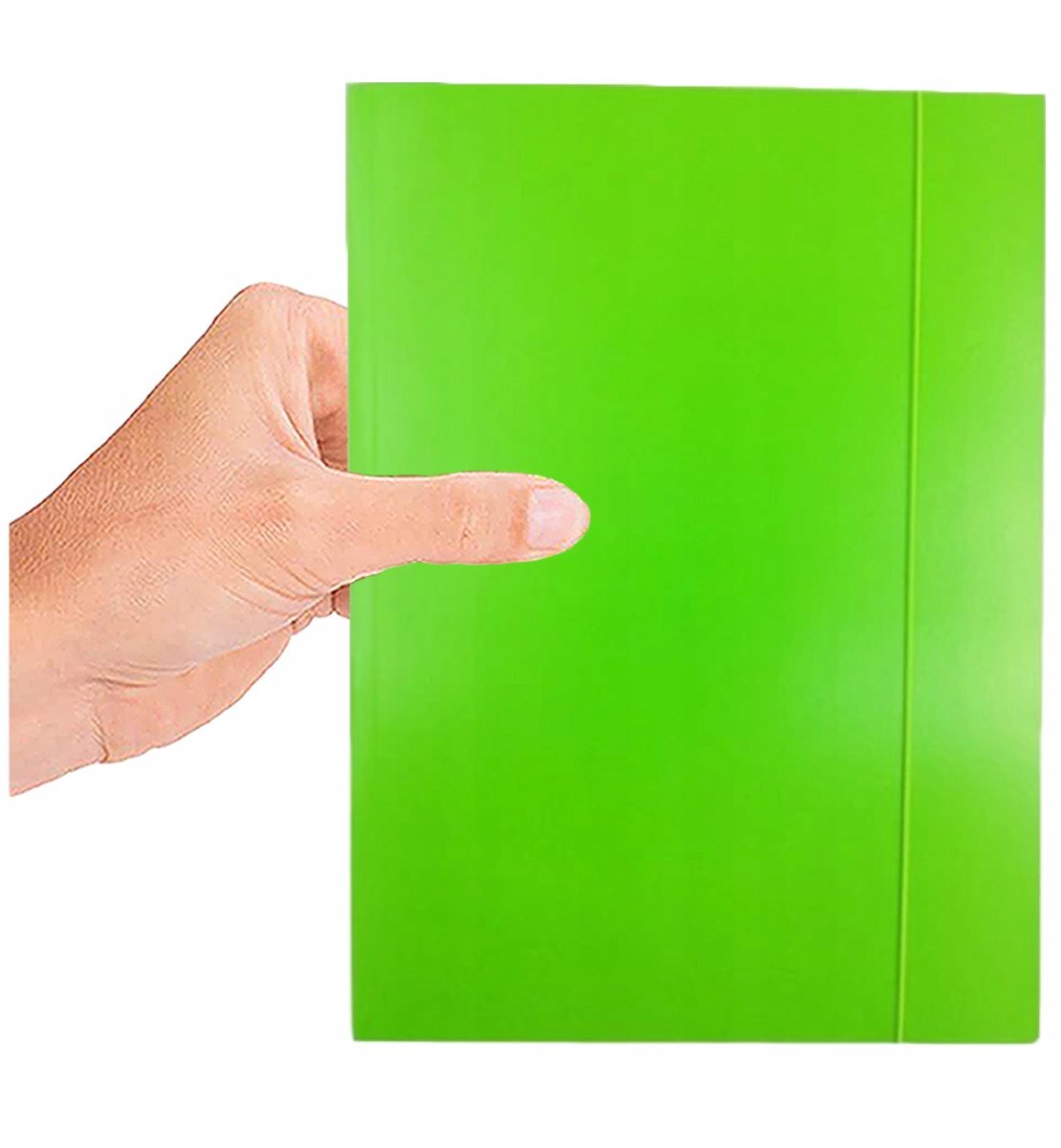 Lichtgroene A4 Map met Elastiek - 400g Karton