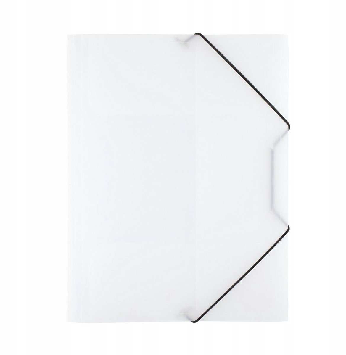 D.Rect Transparant Plastic Kaart met Elastiek A4 - 6 Stuks