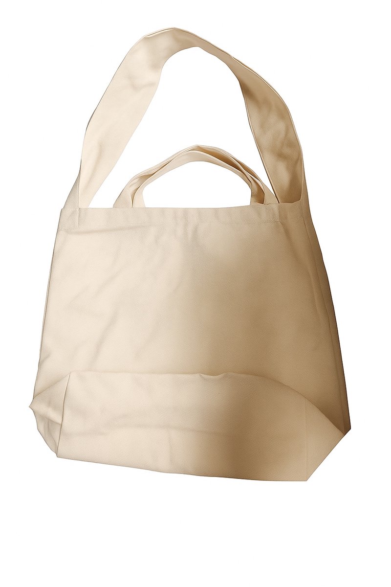 Ruime Katoenen Shopper Tas 46x12x36 cm Ecru 220g - Duurzaam & Stijlvol