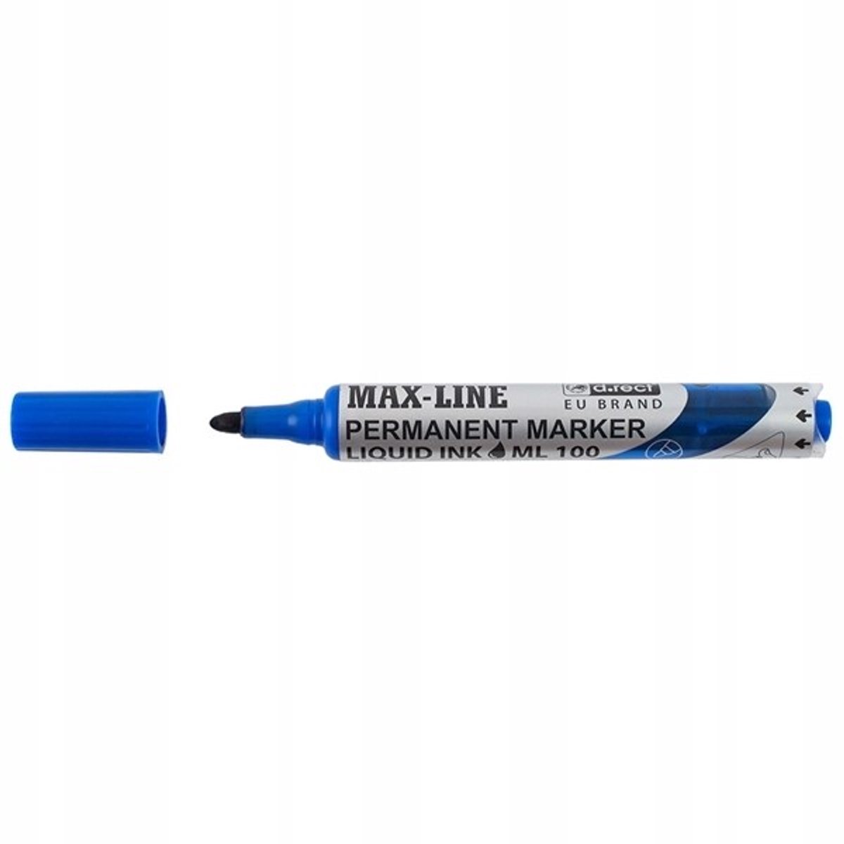 D.RECT ML100 Permanente Marker - Blauw, Rond