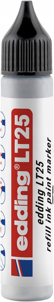Edding EcoLine e-LT 25 Olie Marker Navulinkt - Zilver (25ml)