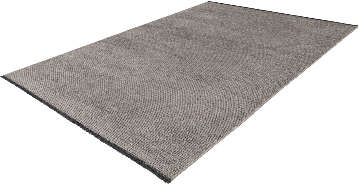 Batucci Vloerkleed - Modern Tapijt - Antislip - Zilver - Hoogwaardige Kwaliteit - Vouwbaar en Praktisch