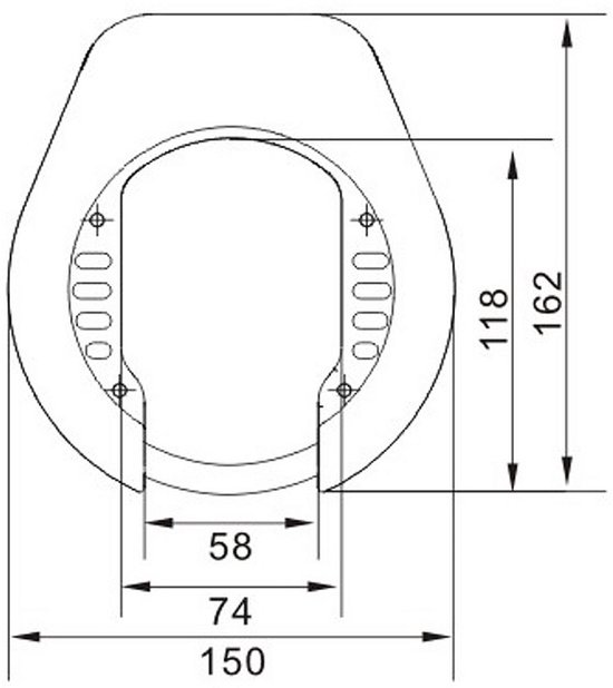 Lynx Lazo - ART2 Fietsslot - Ringslot + 120cm Insteekketting - Bevestigingsmaterialen en gereedschap inbegrepen van Lynx. — afbeelding 5