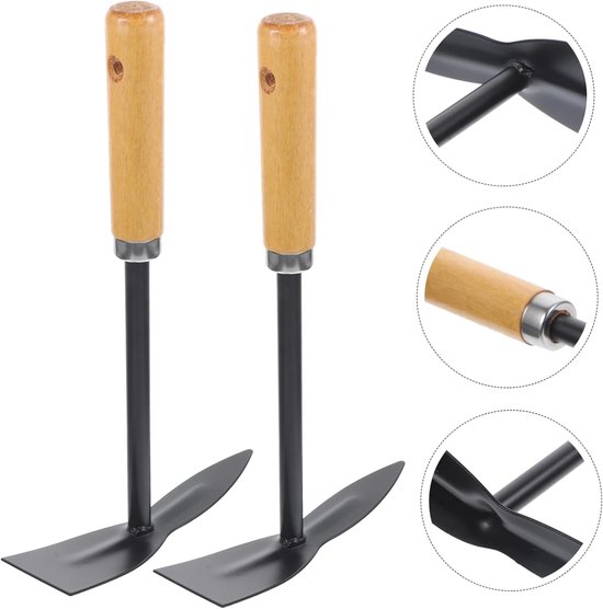 2stuks Tuinschepje Met Handvat Ergonomische Spade Voor Planten Verplanten Onkruid Wieden Duurzaam Tuingereedschap Voor Tuinen van Merkloos	 — afbeelding 4