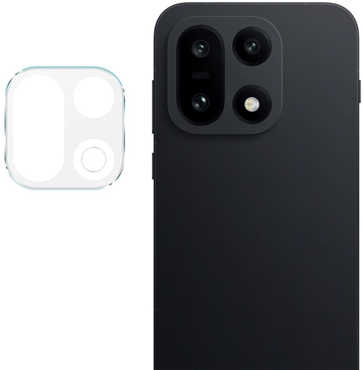 IMAK Camera Lens Protector - Geschikt voor OnePlus 15 Camera Lens Protector - IMAK 9H Tempered Glass - Transparant