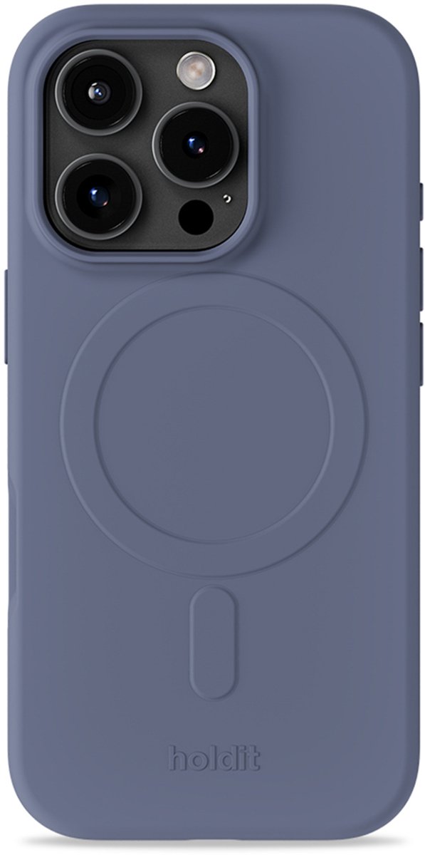 Holdit Soft geschikt voor MagSafe Case geschikt voor iPhone 16 Pro Max - Pacific Blue