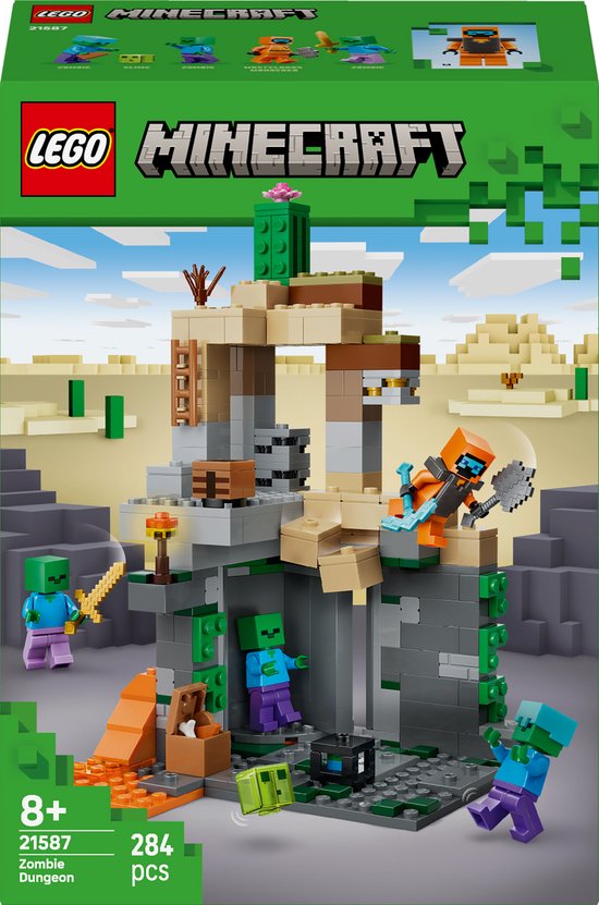 LEGO Minecraft Zombie Dungeon, Jouets pour Enfants et joueurs de 8 ans et plus - 21587