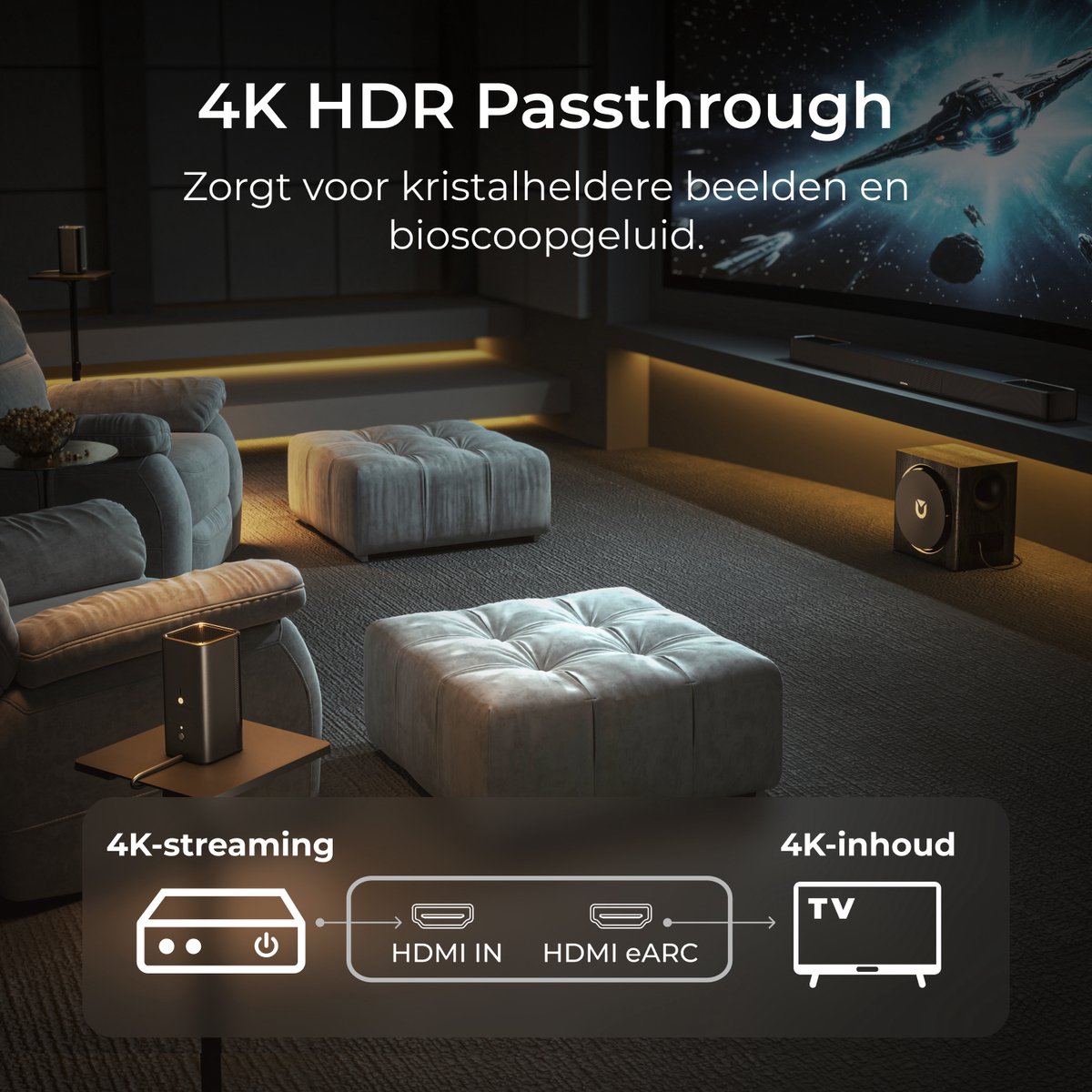 ULTIMEA Skywave X50 - Soundbar met Dolby Atmos - 5.1.4 - afbeelding 2