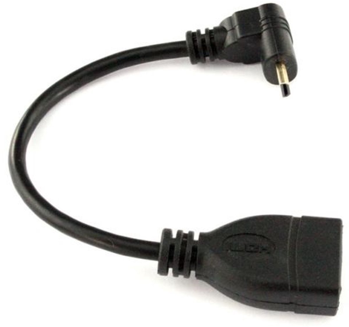 Hoekige HDMI naar Micro HDMI Kabel (90° Omhoog, 16cm)