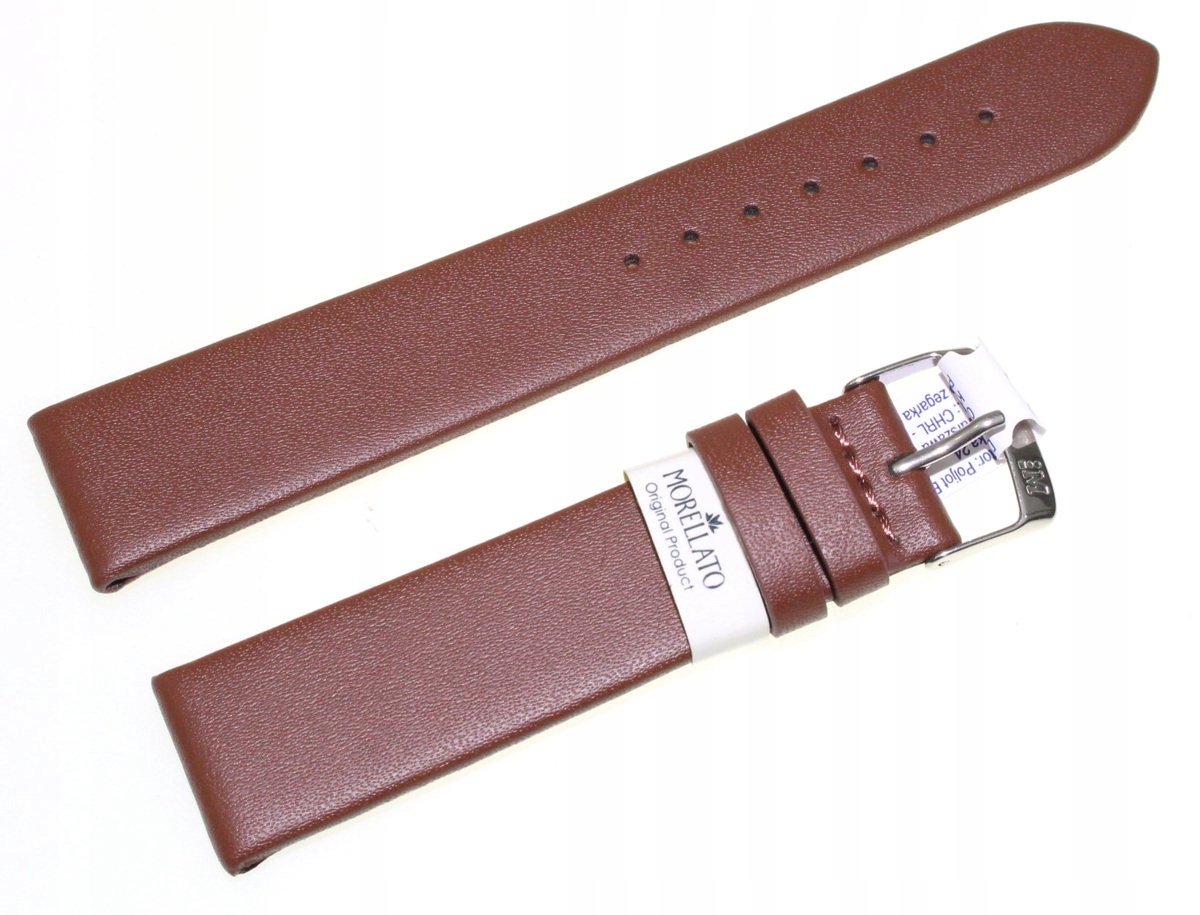 Morellato Leren Horlogeband 20mm Bruin - Stijlvol Antiallergisch