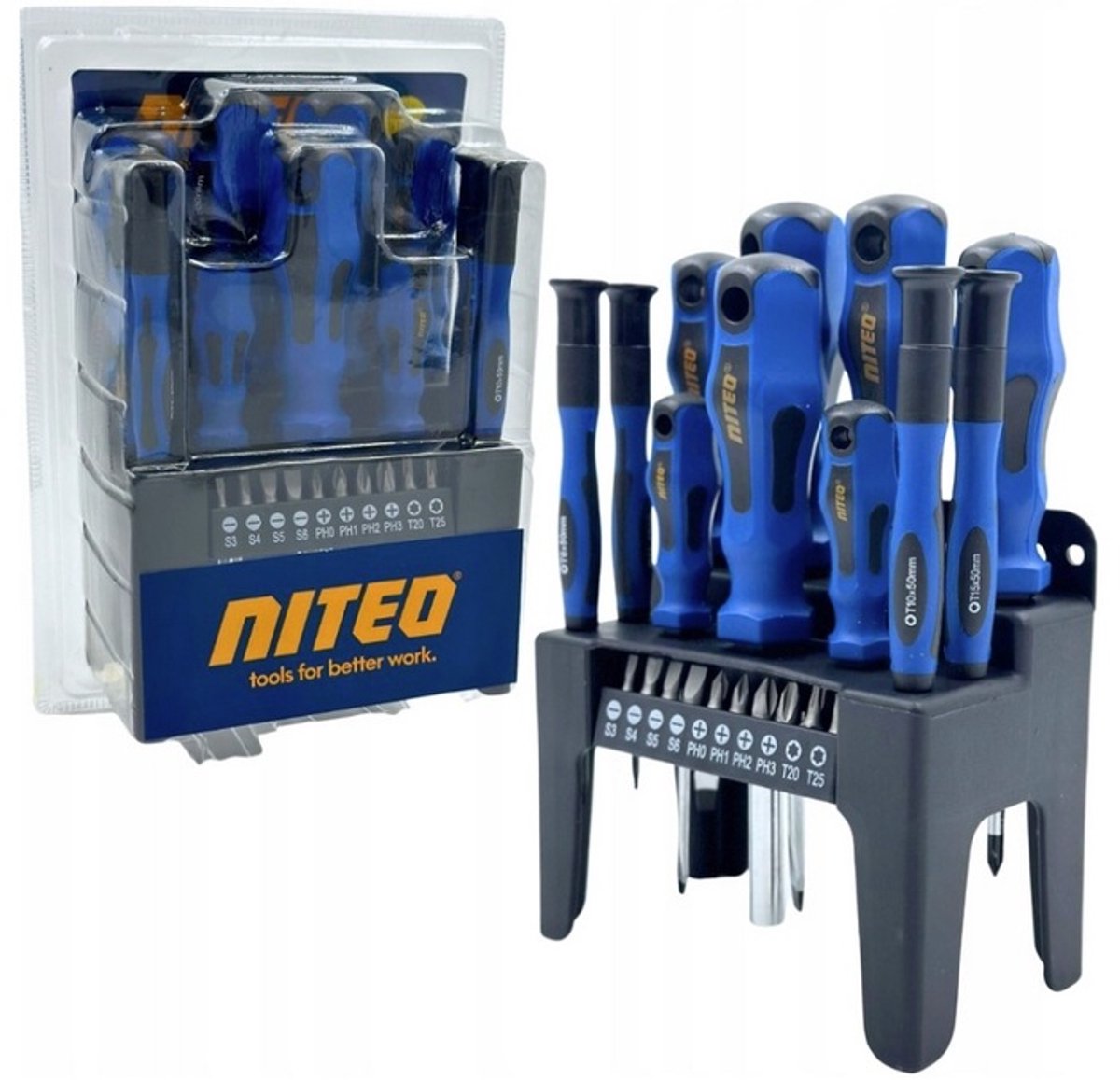Niteo Tools Schroevendraaierset met Bits - 21 Delen