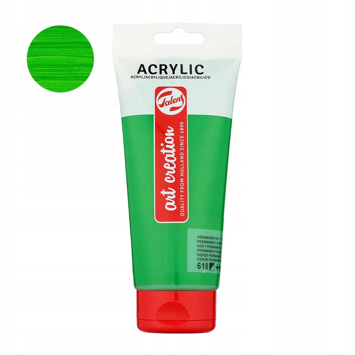 Art Creation Acrylverf 200 ml - 618 Permanent Groen Licht