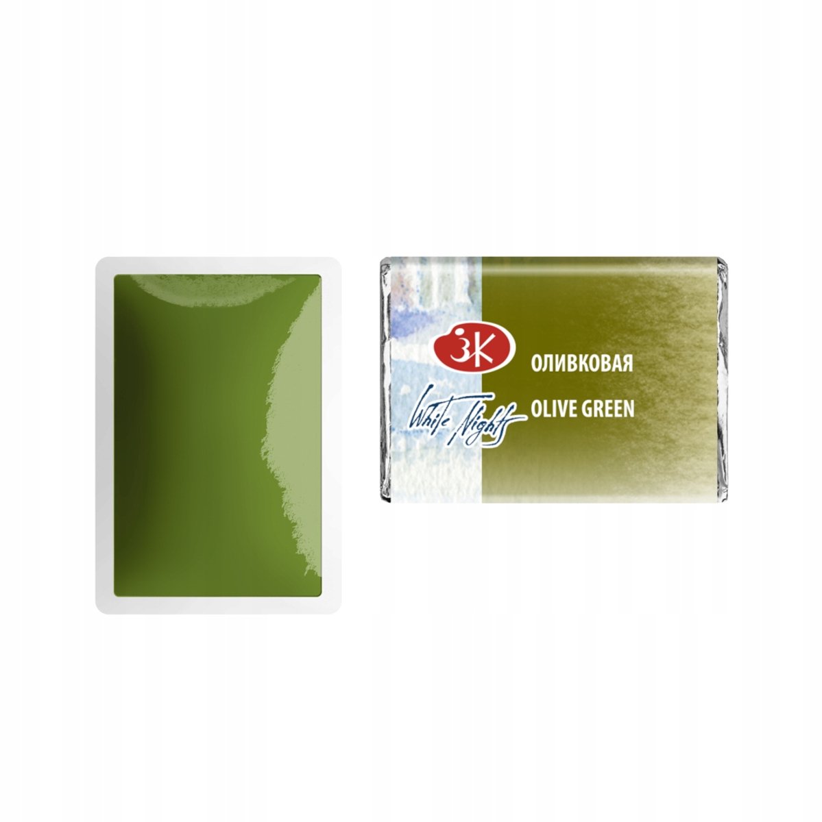 Nevskaya Palitra Aquarelverf 2.5ml - Olijfgroen (727)