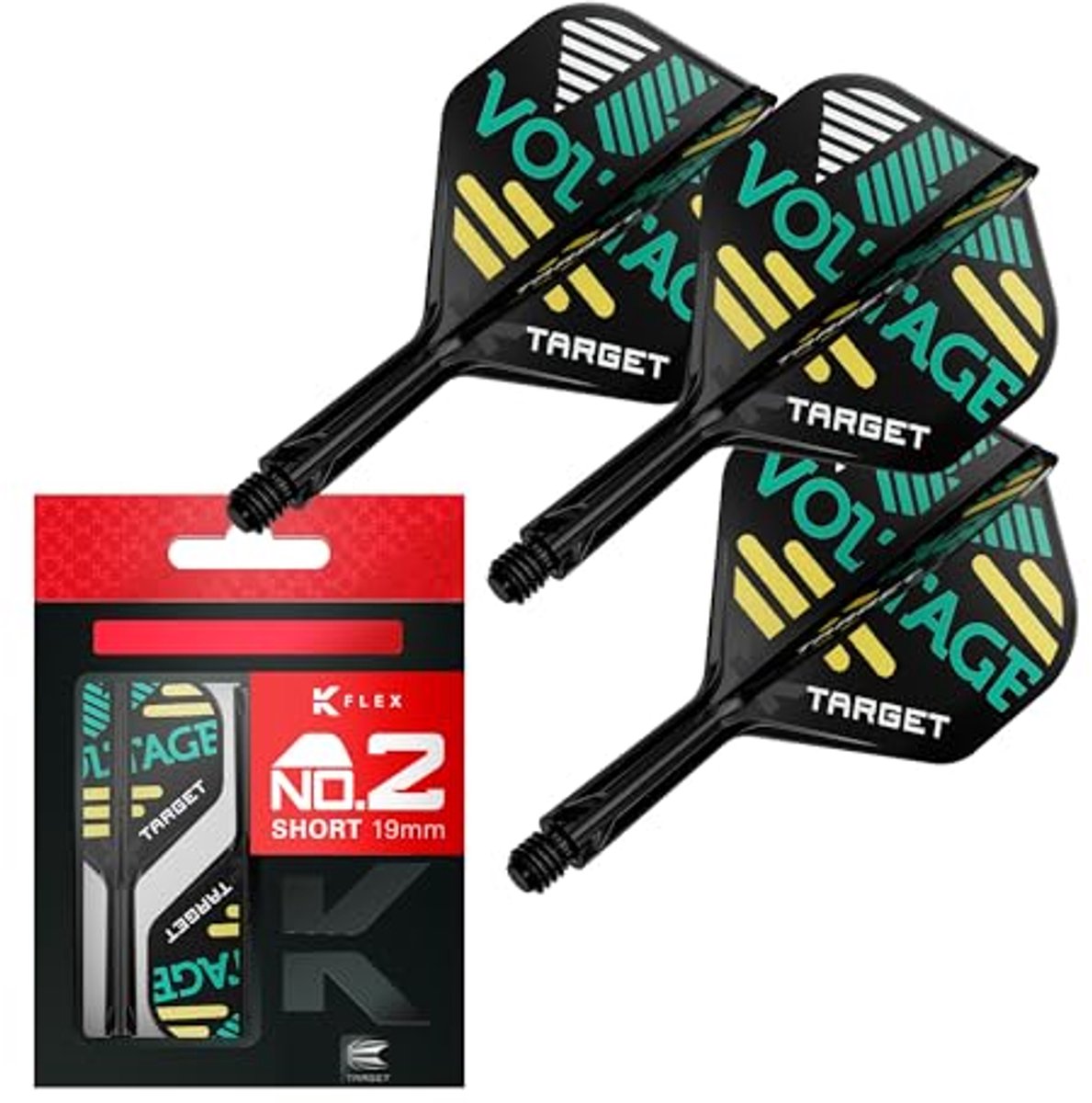 K Flex Flights en Shaft Systeem | 3 Pack All In One Flights voor Darts Accessoires