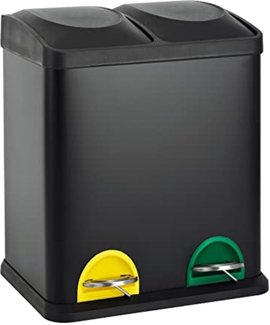 French Days 2026 : FIVE Simply Smart - Poubelle de Cuisine en Métal Ariane 30L Jaune pas cher