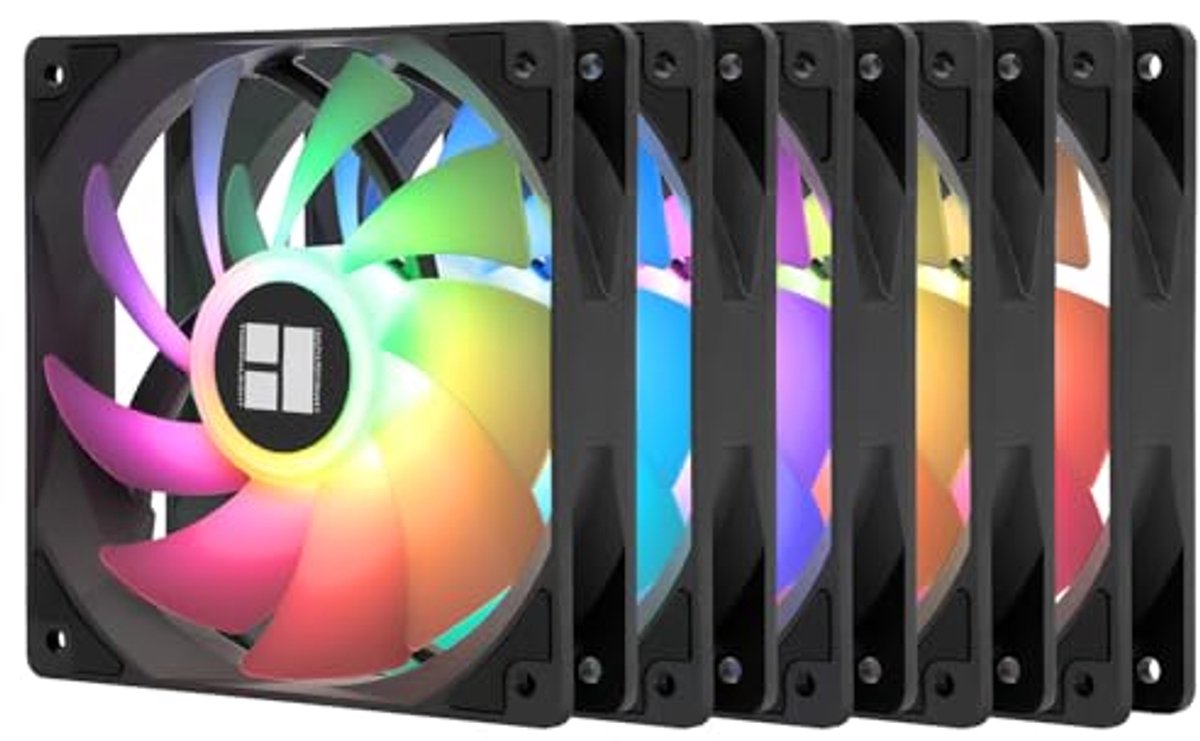 CPU ventilator 120mm met PWM besturing, 1550 rpm - Zwarte computerkoeling