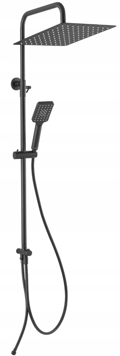 Iron Wizzard Square Pro Opbouw Doucheset Zwart NP48-BL