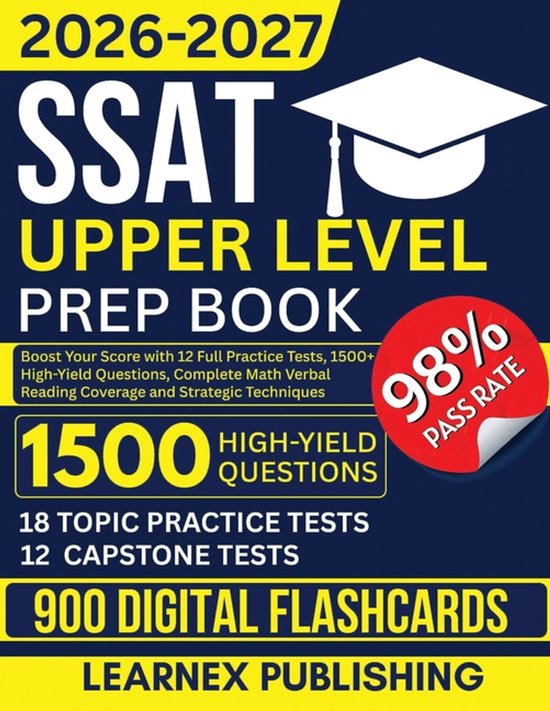 SSAT Upper Level Prep Book 2026-2027 | 9798270046729 | Learnex ...