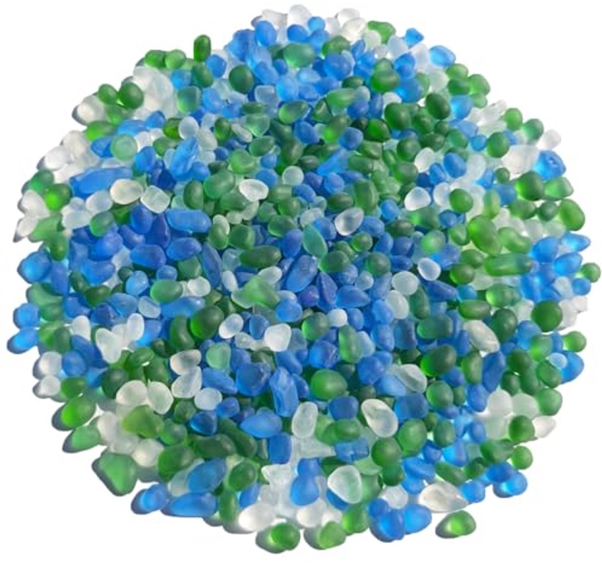 Matglazen Kiezelstenen 0,90 kg voor Aquarium en Decoratie