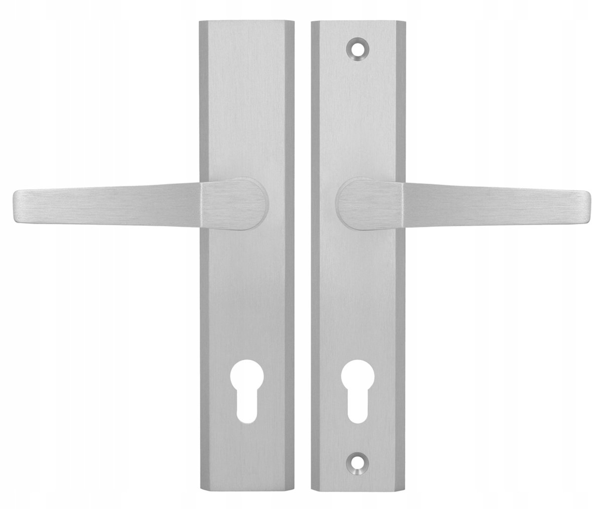 AXA FAST INOX Buitendeurkruk 92mm Geborsteld Staal