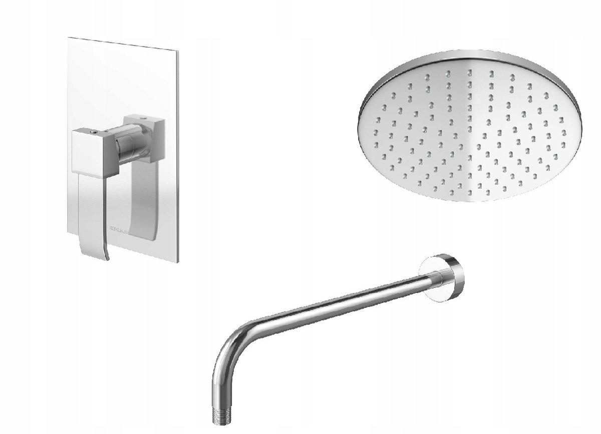 KOHLMAN AXIS Doucheset Inbouw 30cm Regendouche Chroom