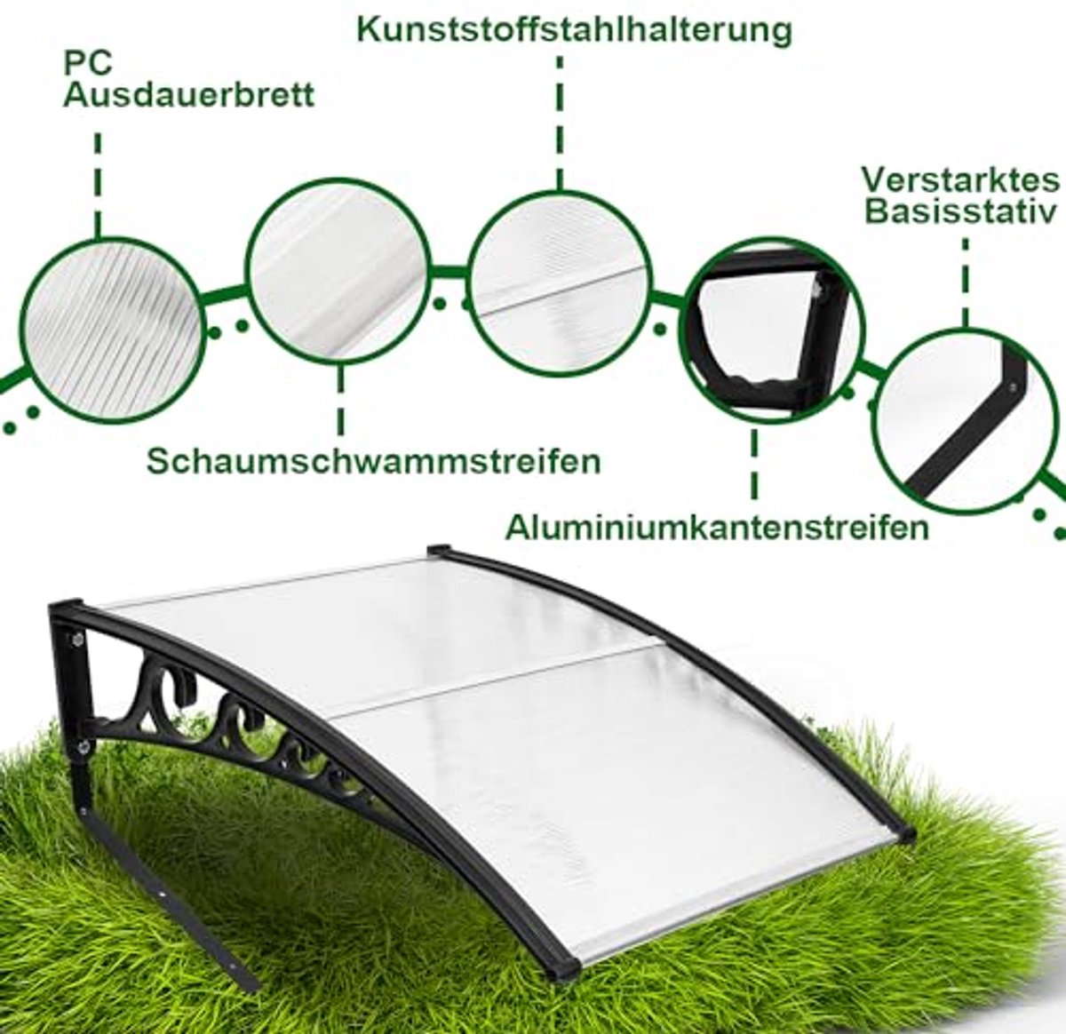 Weerbestendige garage voor robotmaaiers - Transparant, - afbeelding 2