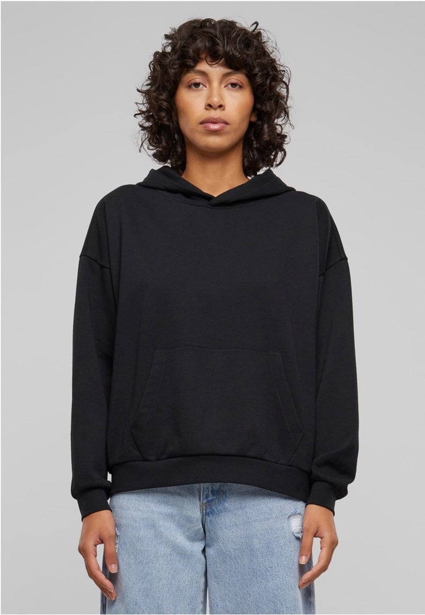 Urban Classics Ladies Light Terry Oversized Hoody Trui met capuchon M Zwart