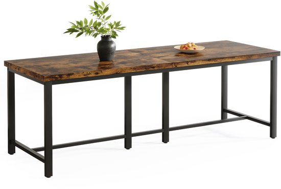 Pugsdrly bureau – 200 x 60 cm – vintage bruin