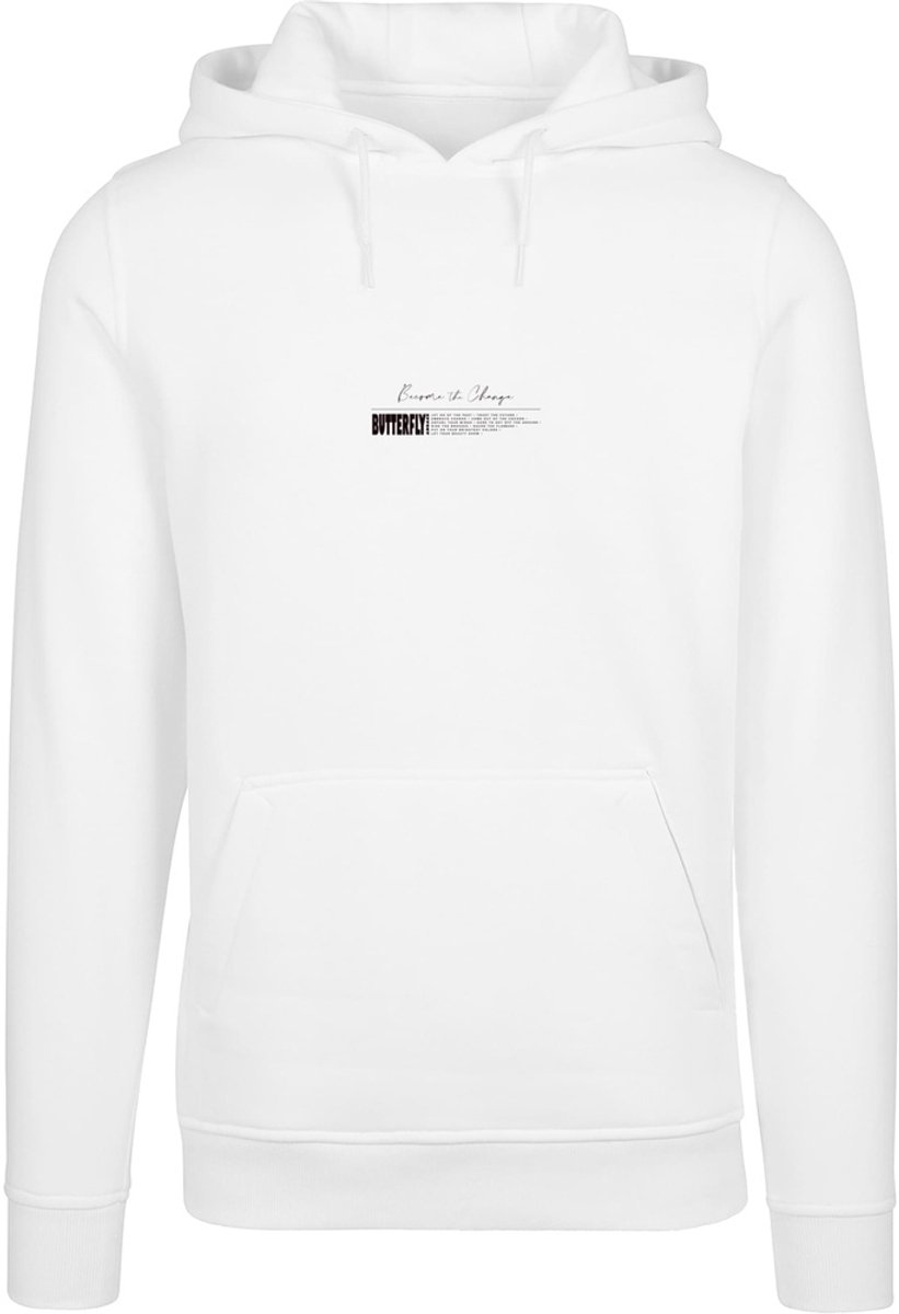 Mister Tee Become the Change Butterfly 2.0 Hoodie/trui 5XL Wit
