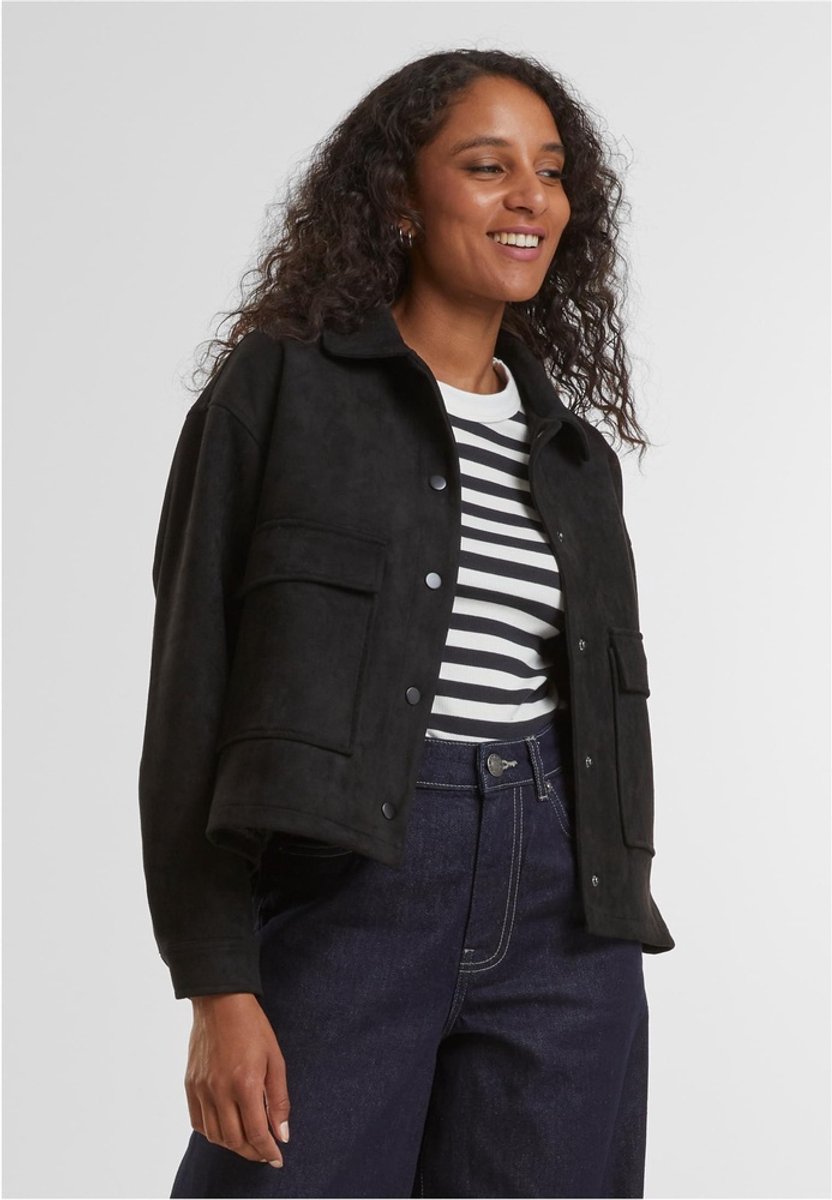 Urban Classics Soft Touch Jack Dames Tussenseizoensjas – M Zwart