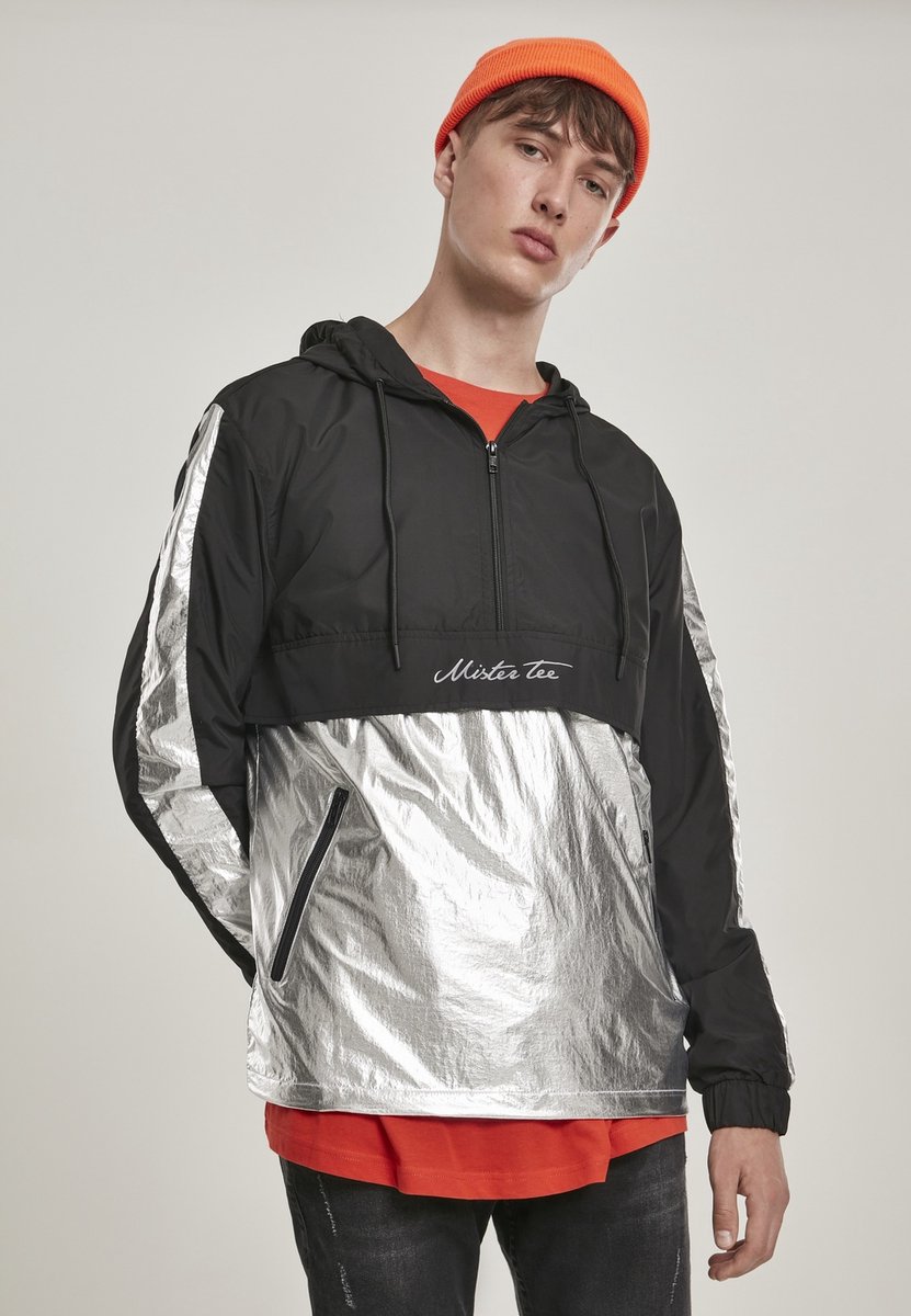 Urban Classics Reflective Mister Tee Windbreaker jacket 2XL Zwart