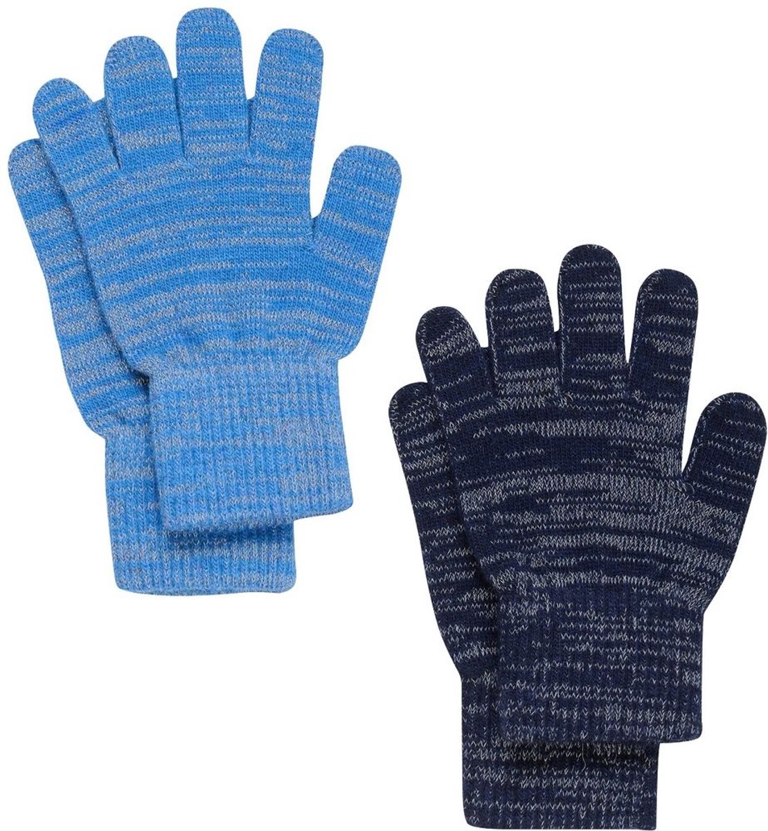CeLaVi kinderhandschoenen Magic Gloves met reflecterende details, 2-pack Bright Cobalt – 7-12 jaar
