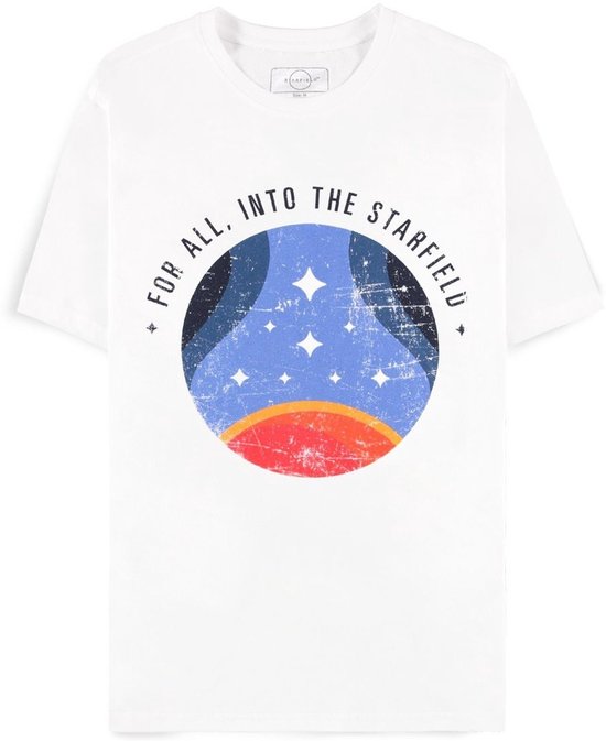 Starfield - T-shirt Homme For All Into The Starfield - XL - Wit