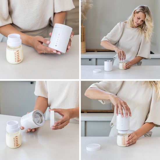 Draagbare Flessenwarmer onderweg - Gelijkmatig verwarmen - Draadloze Flesverwarmer voor baby - Flessenverwarmer draadloos - Qwali — afbeelding 5