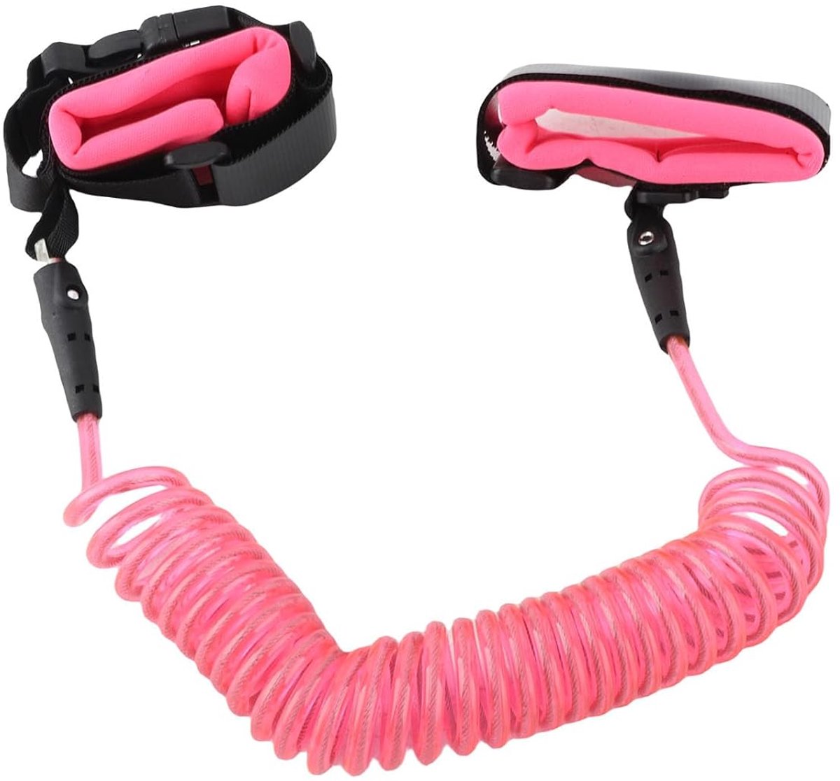 Uitstekende drievoudige beschermingsveiligheidsgordel voor wandelen, ademende polsband, veiligheid buitenshuis (roze)