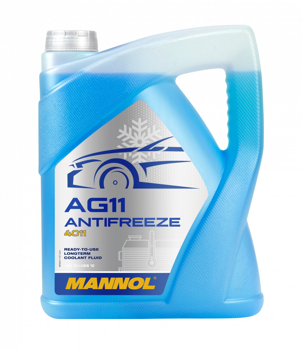 Mannol Koelvloeistof 5 Liter Longlife Antivries AG11 -40°c Blauw G11 MN4011-5