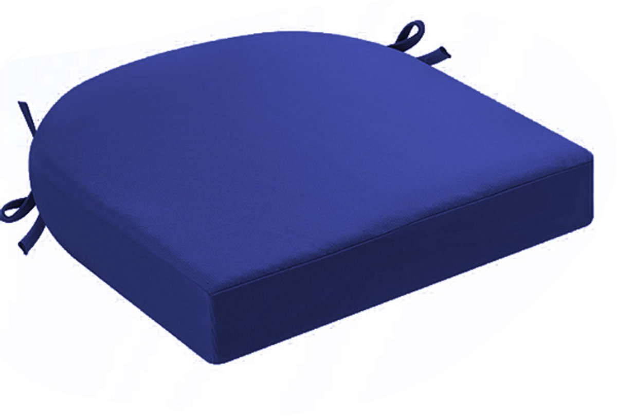 Kussens voor buitenstoelen, set van 2, kussens voor tuinstoelen, waterdicht, met strikband