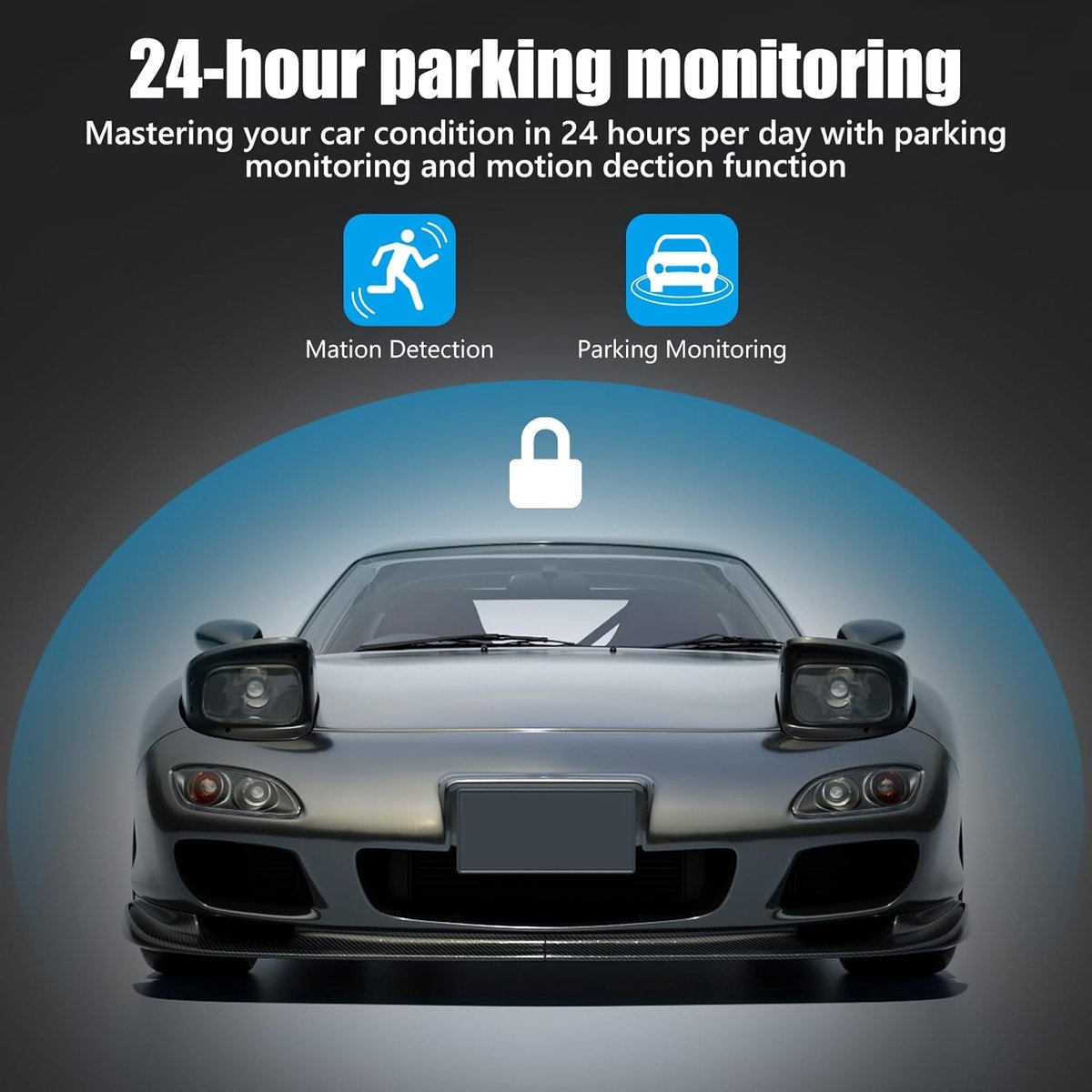 Dashcam voor auto voor en achter – Dual dashcam – Voor- en achtercamera – Autocamera – Full HD dashcam – Dashcam met nachtzicht – Dashcam met bewegingssensor – Groothoeklens – Parkeermodus – Loop recording – Dashcam met SD-kaart – foto 5