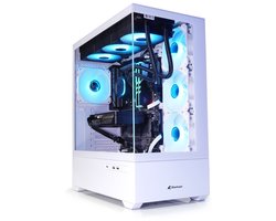AMD Ryzen 5 7600X - High-End 360 LIQUID COOLED Game PC - RX 7900 XTX 24GB - 32GB RAM - 2TB M2.0 NVMe SSD - MSI B840 Gaming Plus WIFI - WiFi 7|Bluetooth 5.4|LAN 2.5Gbps - Win11 PRO - Sharkoon AK6 RGB White Aquarium Case