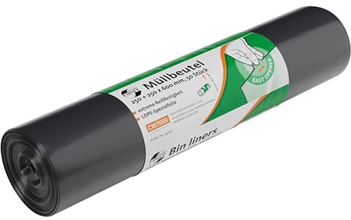Vuilniszakken LDPE, 30L, 50 stuks/rol - Duurzaam en efficiënt