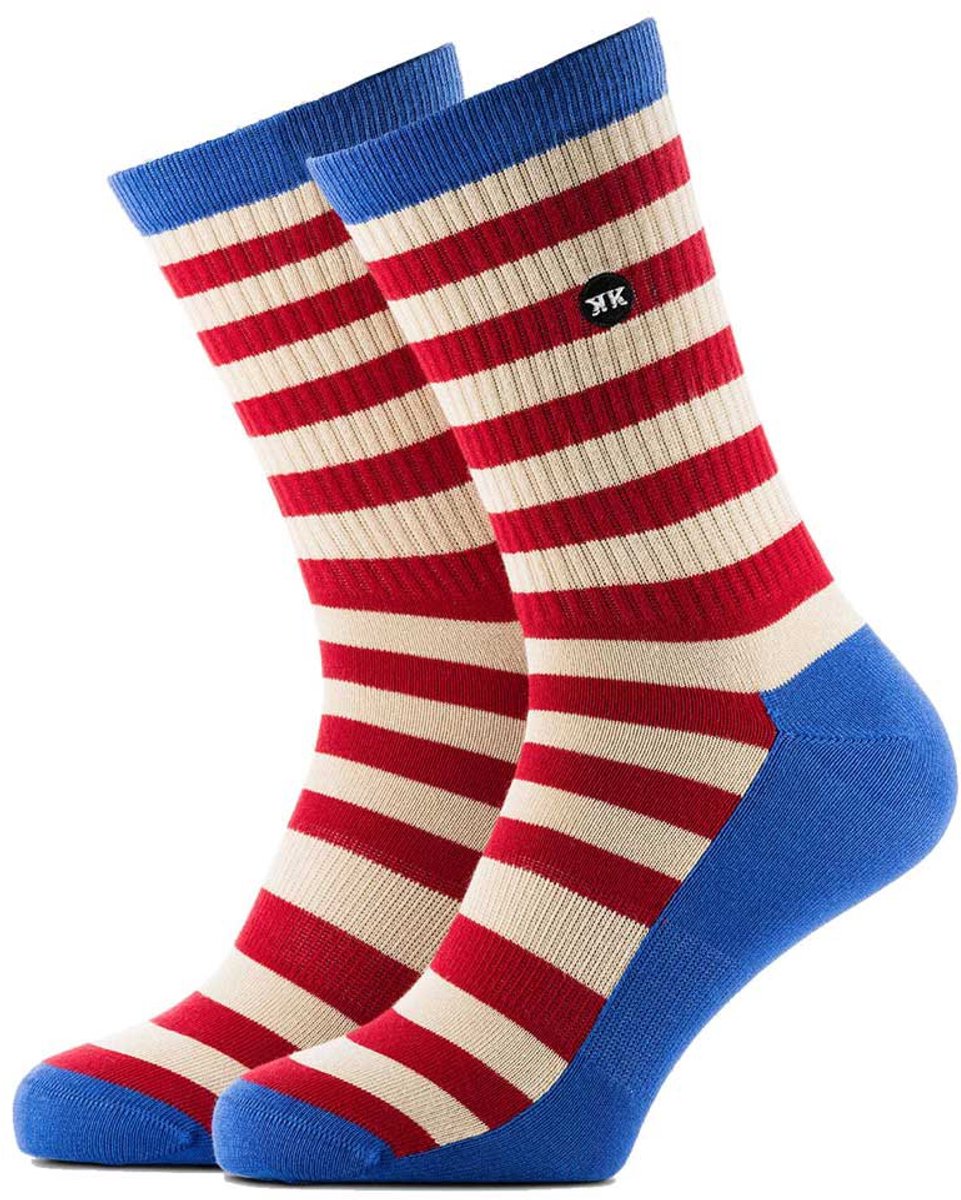 Rokker Stripes Half Lange Sokken Veelkleurig EU 44-47
