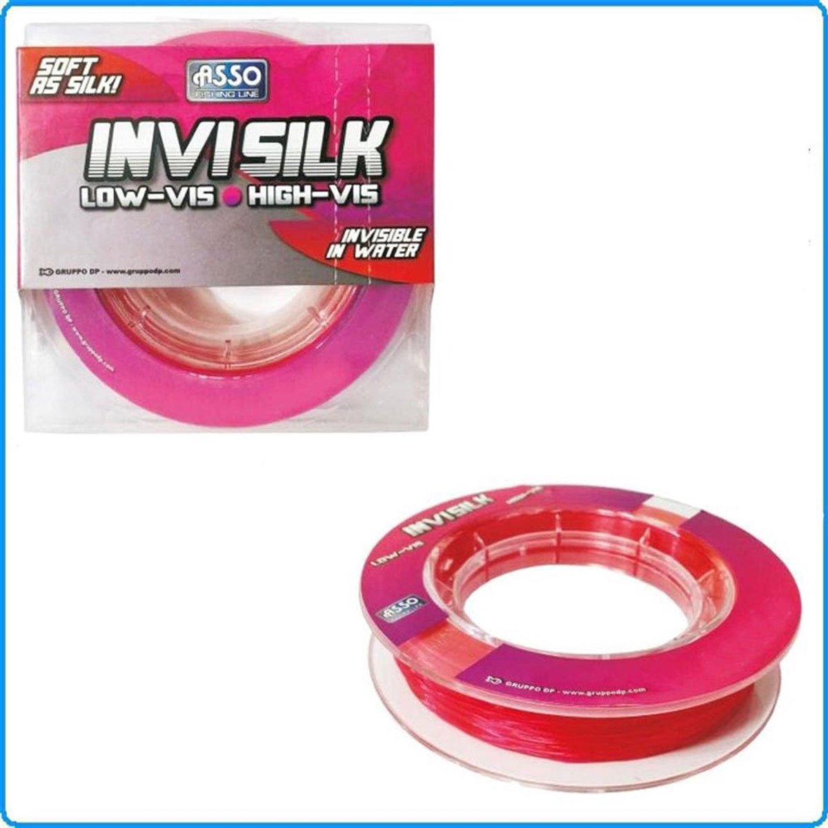 Asso Invisilk 600 M Monofilament Roze 0.450 mm