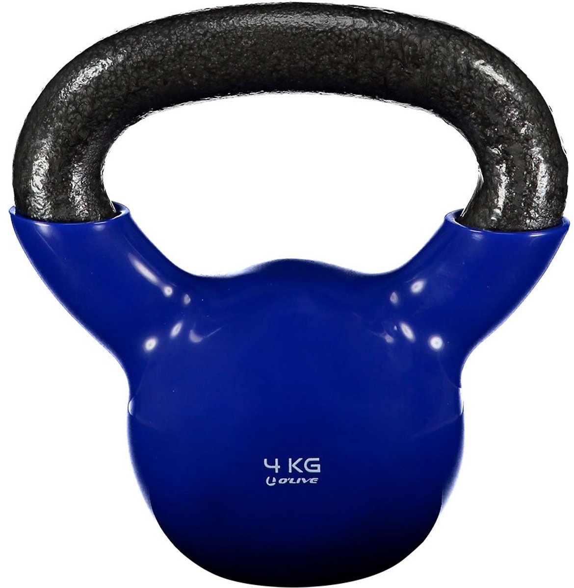 Olive Vynil 4kg Kettlebell Blauw 4 kg